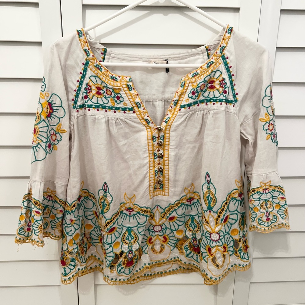 Akemi & Kin Embroidered Blouse - Size 2